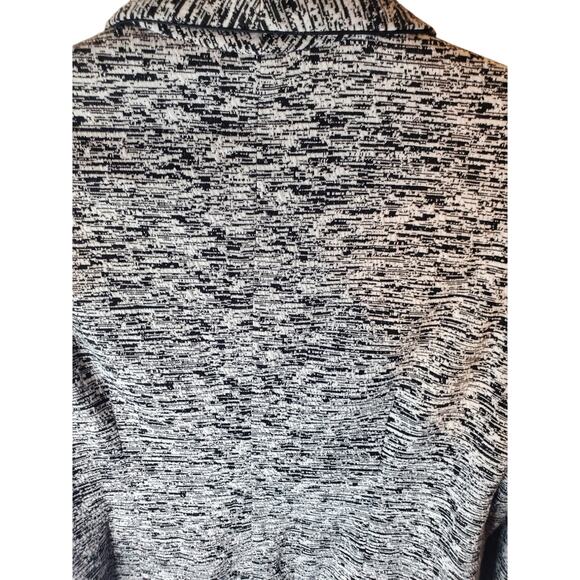 Calvin Klein Black/White Knit Open Style Blazer Jacket, XL - Picture 4 of 6